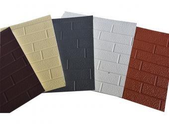 Six Standard Brick Pattern Metal Carved Panels