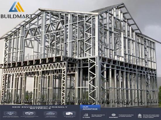 Lightweight steel frame for modular house
